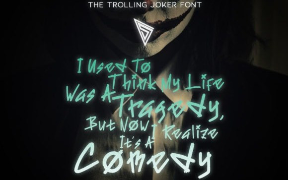 The Trolling Joker Display Font