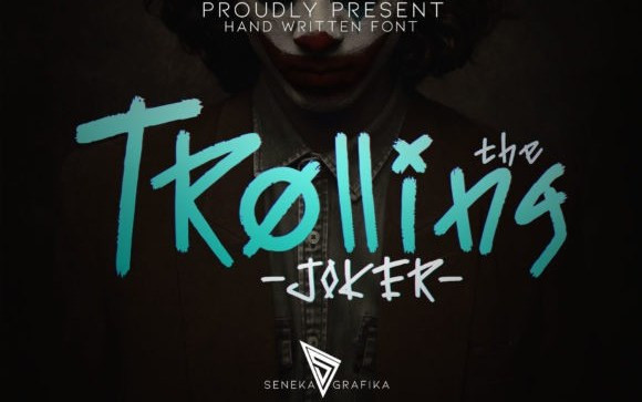 The Trolling Joker Display Font