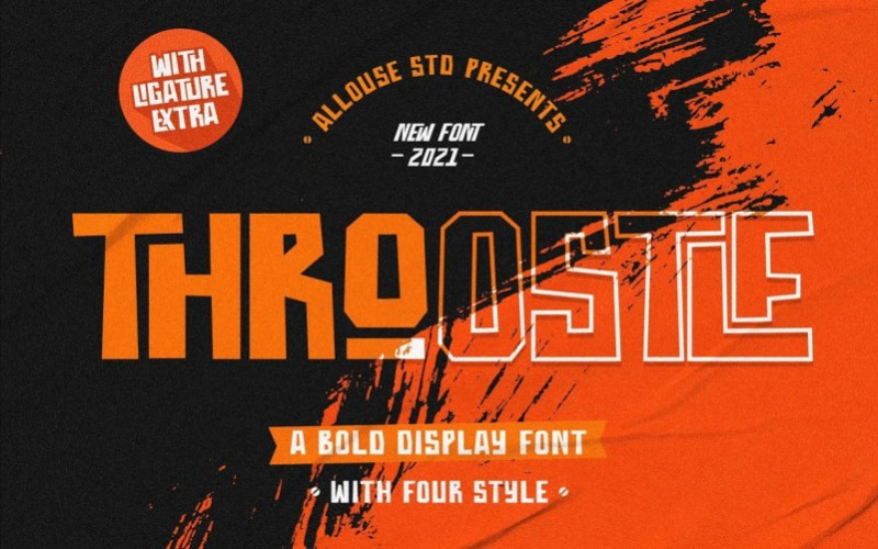 Throostle Display Font
