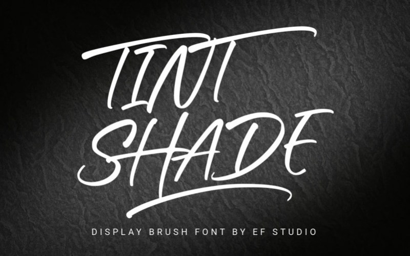 TINT SHADE Brush Font
