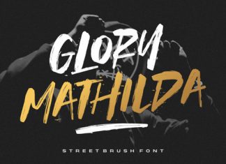 Glory Mathilda Brush Font