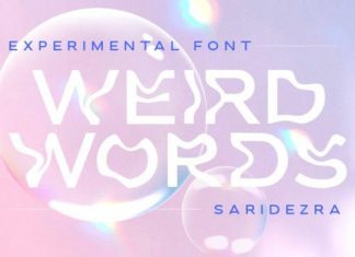 Weird Words Display Font