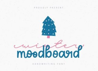 Winter Moodboard Font
