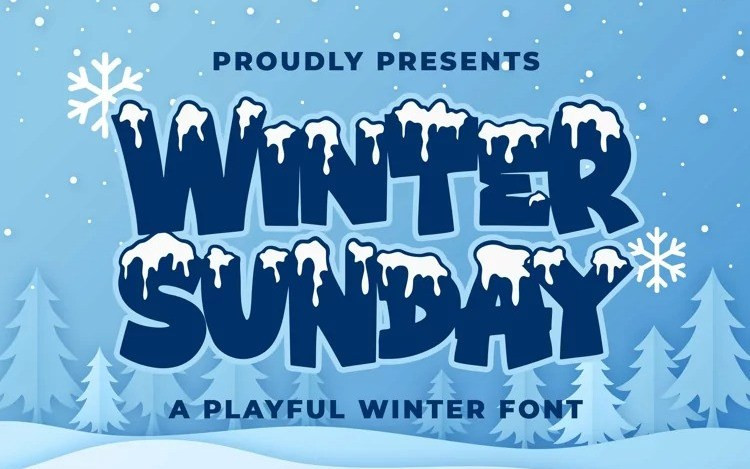 Winter Sunday Display Typeface