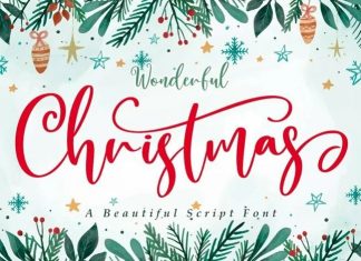 Wonderful Christmas Calligraphy Font