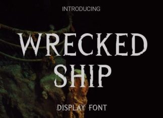 Wrecked Ship Display Font