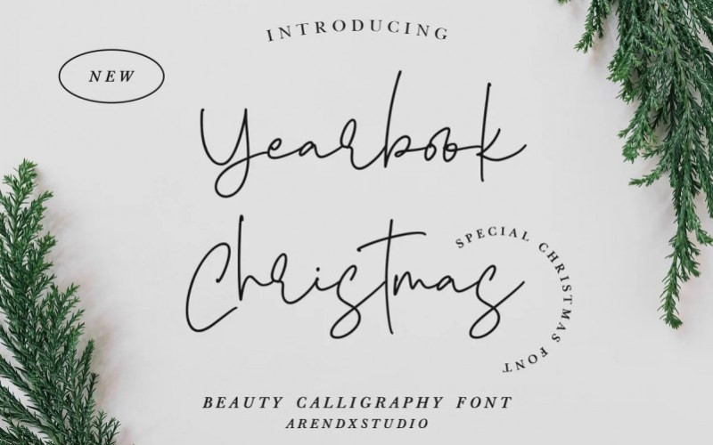 christmas cursive font