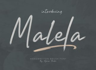 Malela Brush Font
