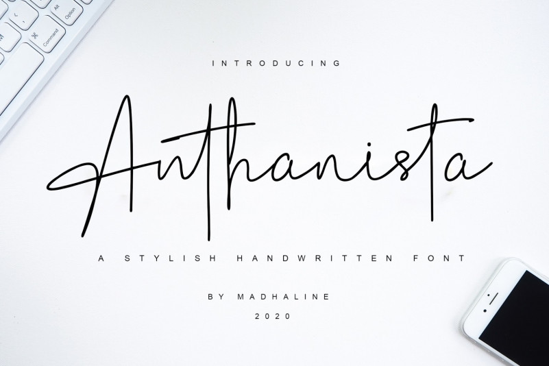 Anthanista Handwritten Font