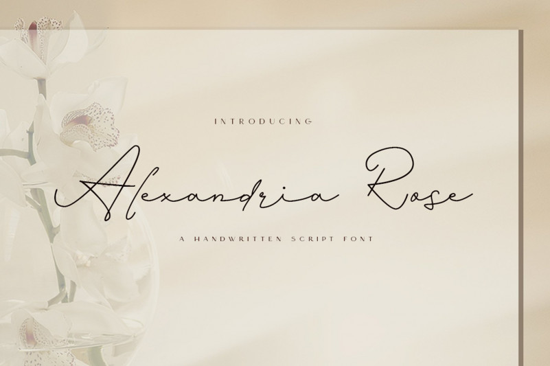 Alexandria Rose Handwritten Font