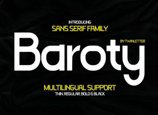 Baroty Display Font
