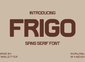 Frigo Display Font