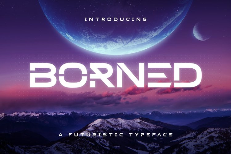 Borned Display Font