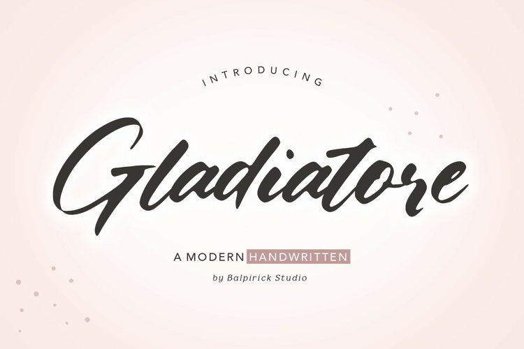 Gladiatore Script Font