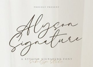 Alyson Signature Font