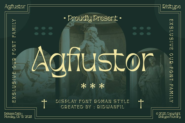 Agfiustor Display Font