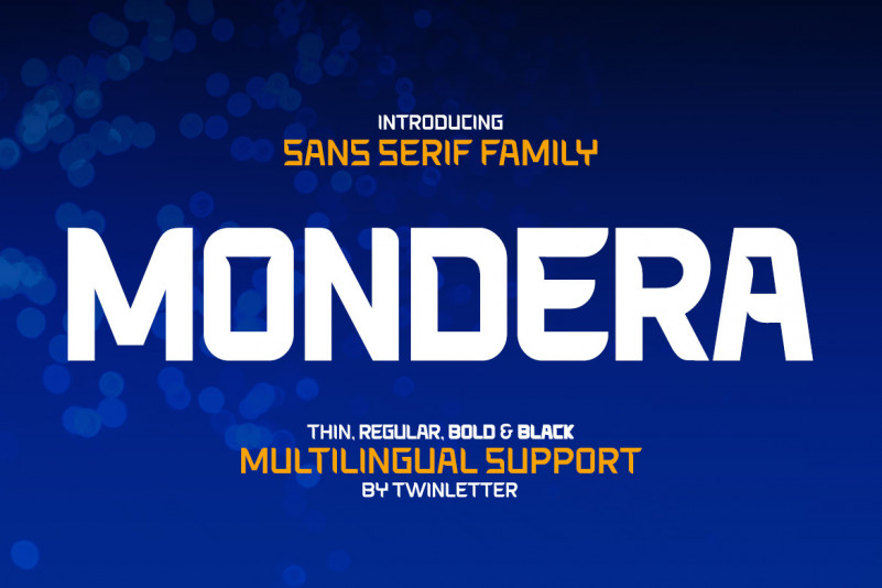 Mondera Display Font