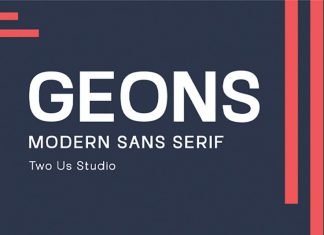 Geons Sans Serif Font