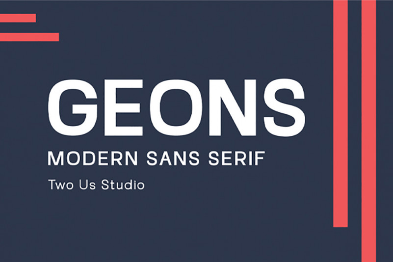 Geons Sans Serif Font