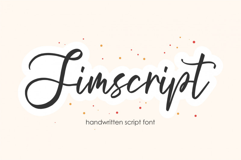 Jimscript Script Font