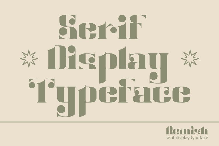 Remish Display Font