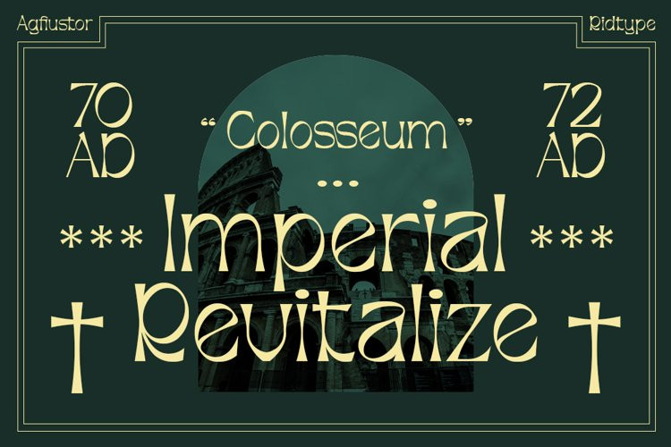 Agfiustor Display Font