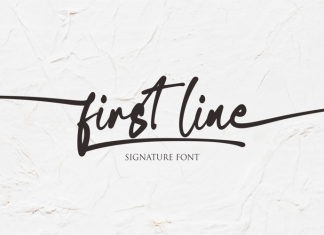 First Line Handwritten Font