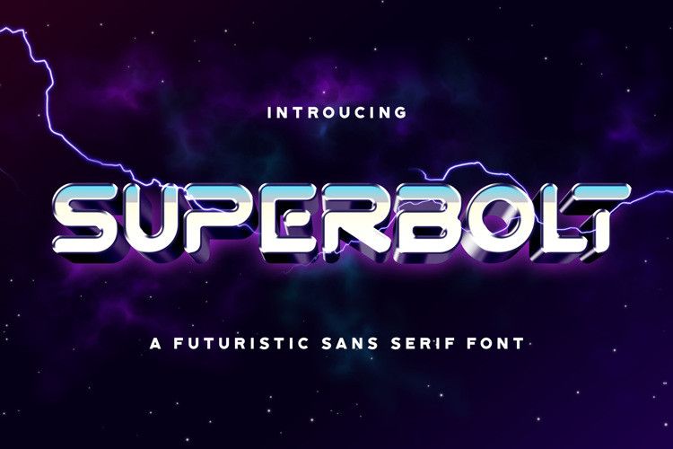SUPERBOLT Display Font