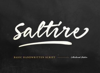 Saltire Script Font