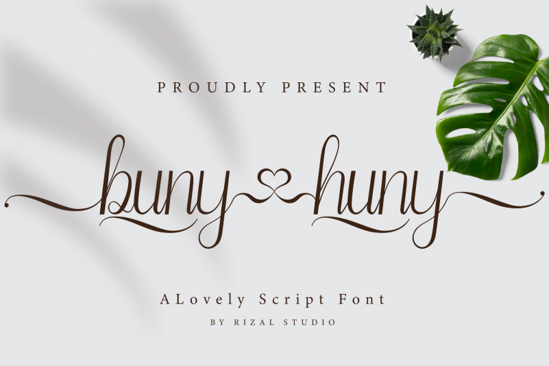Buny Huny Calligraphy Font