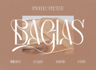 Bagias Display Font