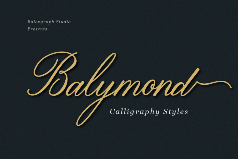 Balymond Calligraphy Font