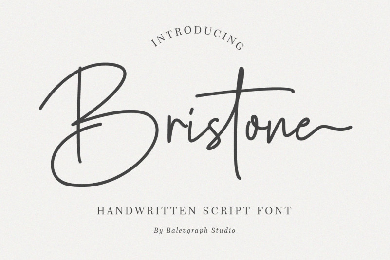 Bristone Handwritten Font