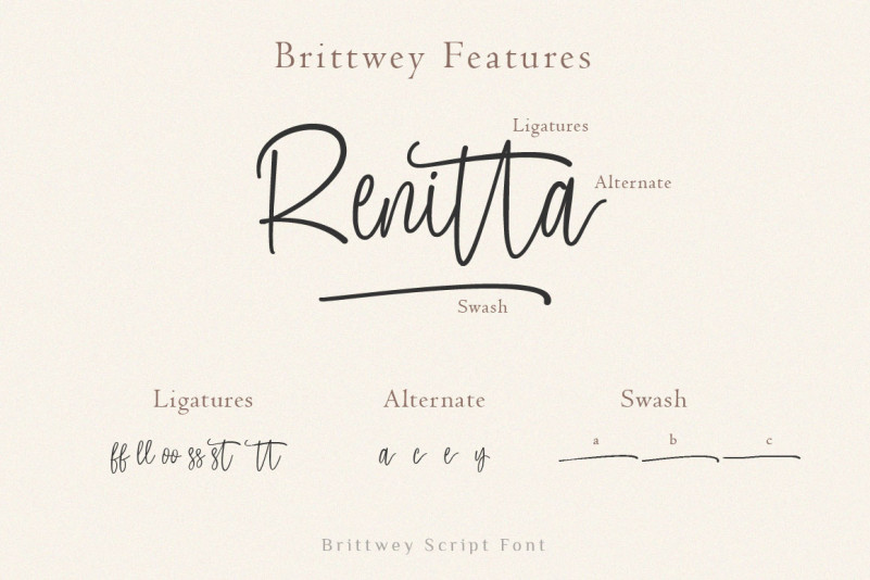 Brittwey Handwritten Font