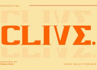 Clive Display Font