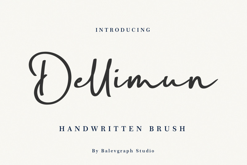 Dellimun Handwritten Font