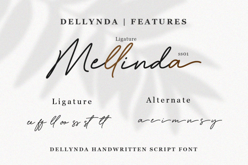 Delliynda Handwritten Font