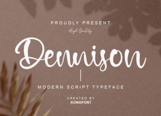 Dennison Script Font