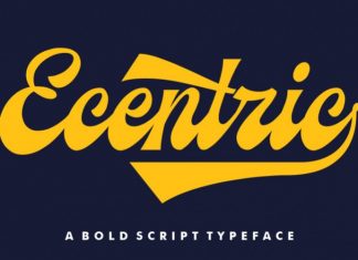 Ecentric Script Font