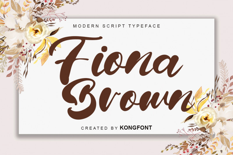 Fiona Brown Script Font