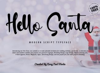 Hello Santa Script Font
