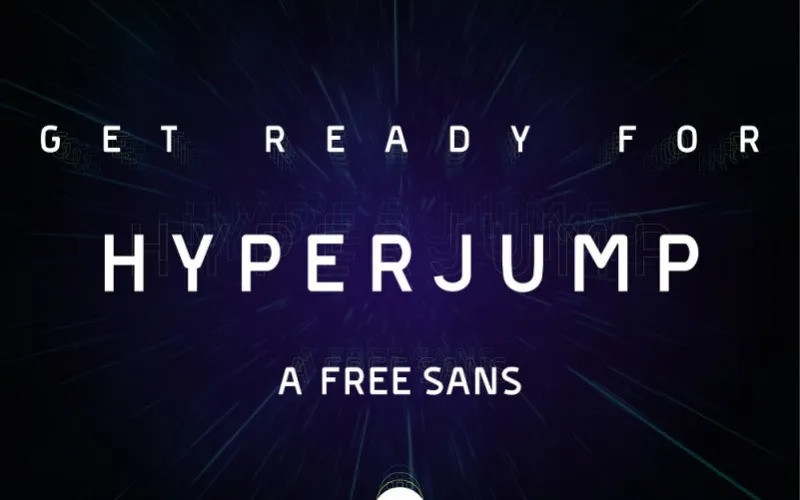 Hyperjump Sans Serif Font