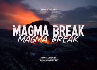 Magma Break Font