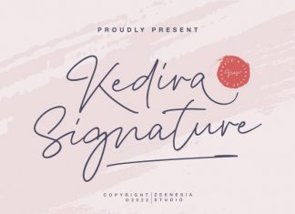 Kedira Signature Script Font