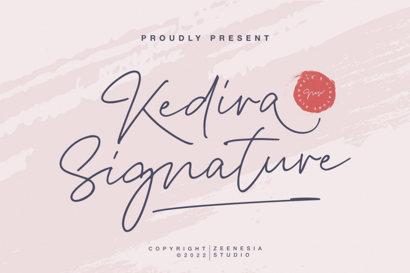 Kedira Signature Script Font