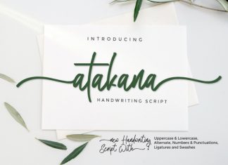Atakana Script Font