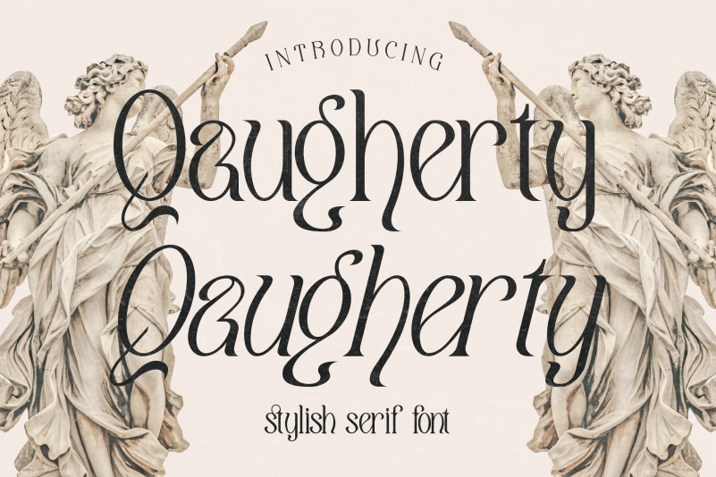Qaugherty Display Font