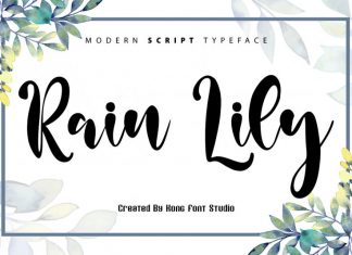 Rain Lily Script Font