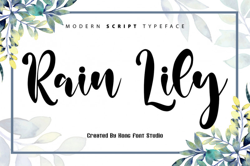 Rain Lily Script Font