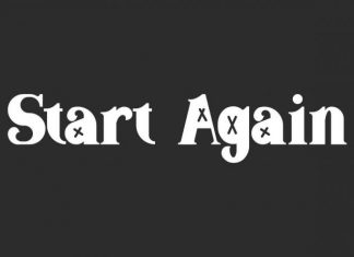 Start Again Display Font